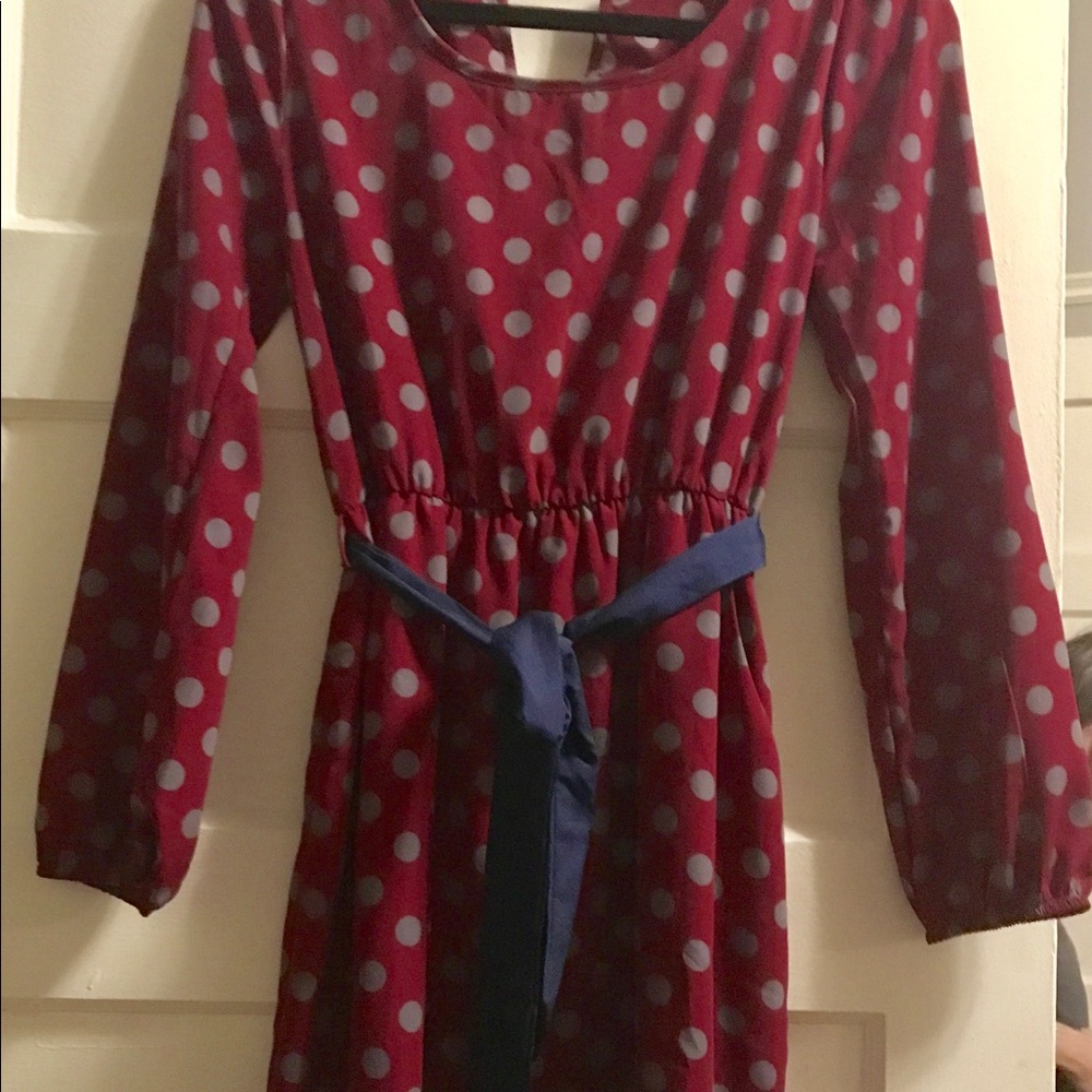 Polka dot dress by Everly from Modcloth.